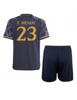 Real Madrid Ferland Mendy #23 Venkovní dres pro děti 2023-24 Krátký Rukáv (+ trenýrky)